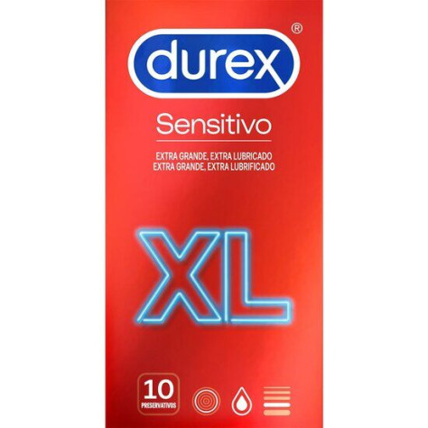 PRESERVATIFS DUREX SENSITIVE XL 10 UNITES