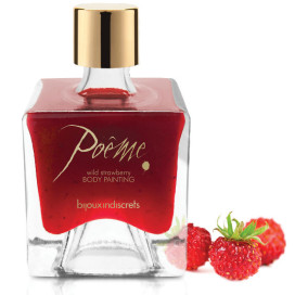 BIJOUX PEINTURE CORPS POEME FRAISE SAUVAGE