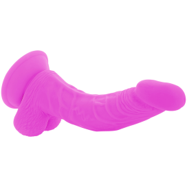 DIVERSIA FLEXIBLE VIBRATING DILDO 21.5 CM - PURPLE