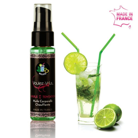 HUILE CORPS RÉCHAUFFANTE VOULEZ-VOUS - MOJITO 35 ML