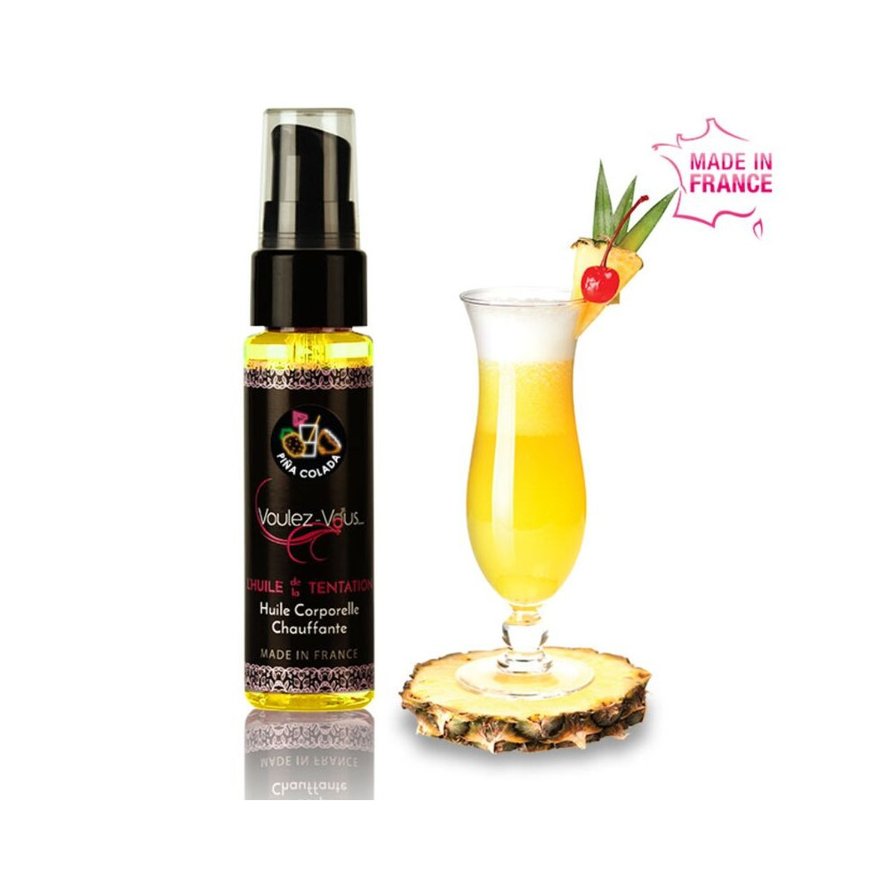 HUILE CORPS RÉCHAUFFANTE VOULEZ-VOUS - PI A COLADA 35 ML