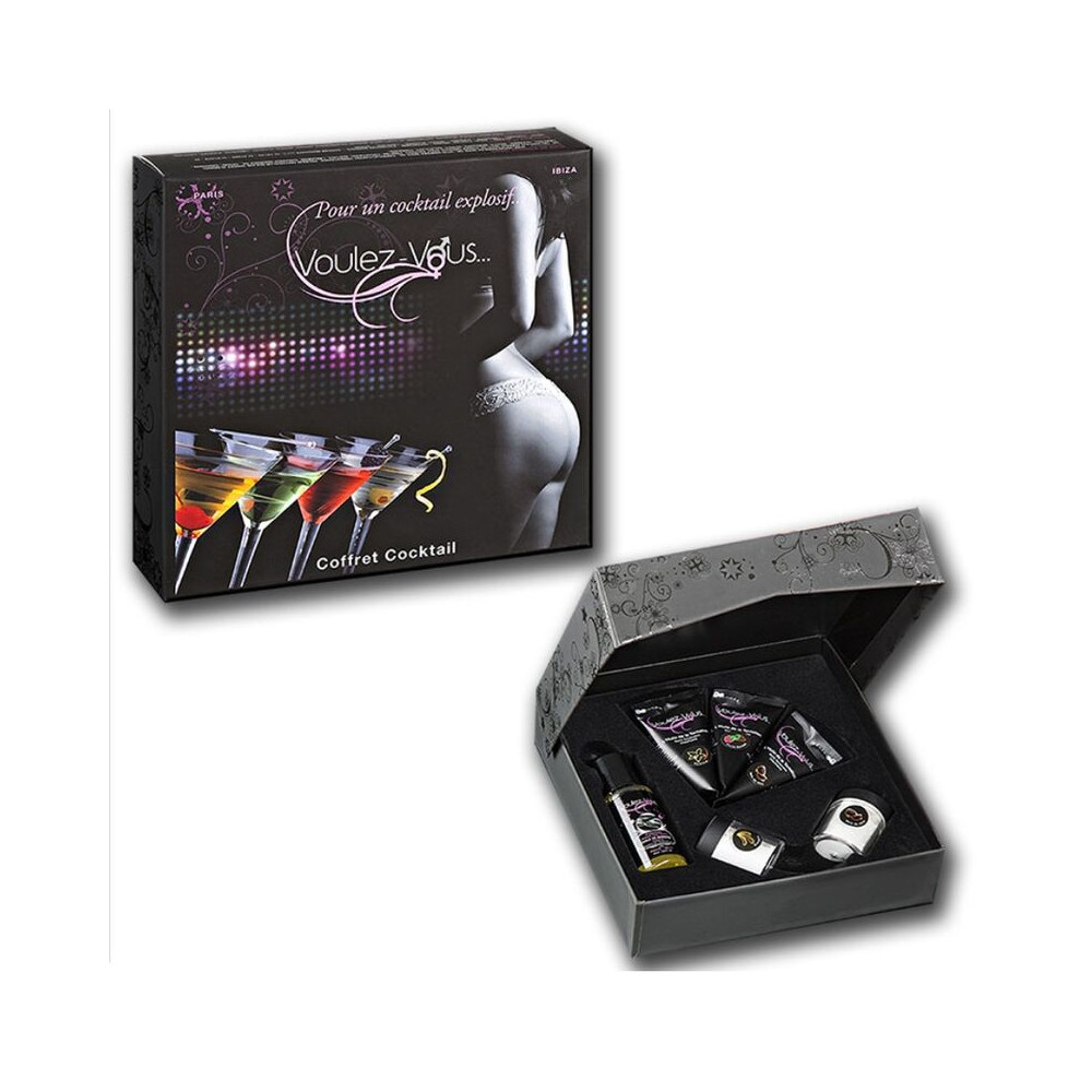 COFFRET COCKTAILS VOULEZ-VOUS + MANCHETTES