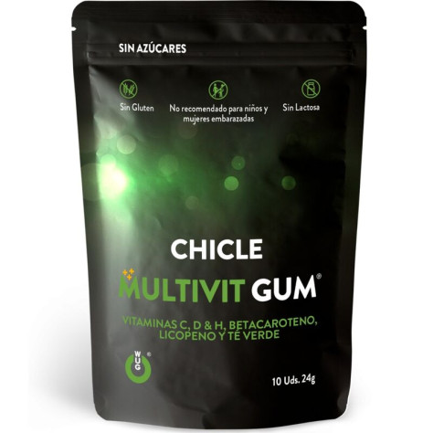 WUG GUM MULTIVIT VITAMIN C, H, D, BETA-CAROTENE, LYCOPENE AND GREEN TEA 10 UNITS