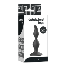 ADDICTED TOYS PLUG SEXUEL ANAL 12CM NOIR