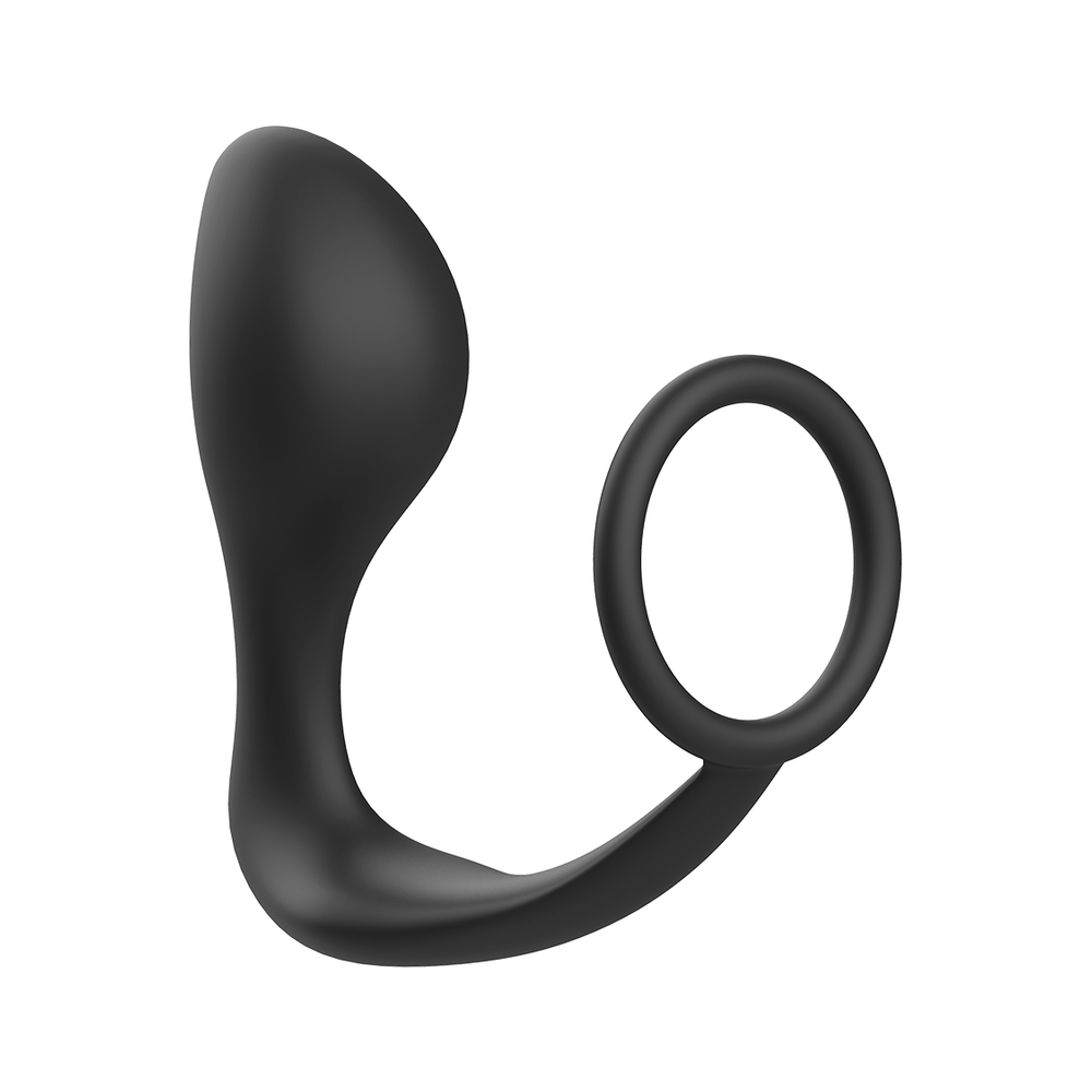 PLUG ANAL ADDICTED TOYS AVEC ANNEAU EN SILICONE NOIR