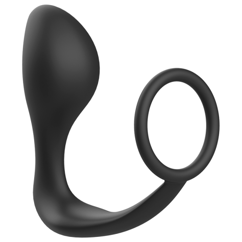 PLUG ANAL ADDICTED TOYS AVEC ANNEAU EN SILICONE NOIR