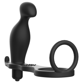 PLUG ANAL ADDICTED TOYS AVEC ANNEAU EN SILICONE NOIR