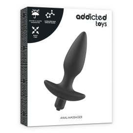 ADDICTED TOYS MASSAGER PLUG ANAL AVEC VIBRATION NOIR