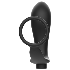 ADDICTED TOYS ANNEAU PÉNIS AVEC TELECOMMANDE ANAL PLUG NOIR RECHARGEABLE