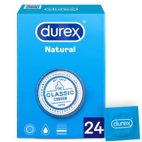 DUREX NATURAL PLUS 24 UNITÉS