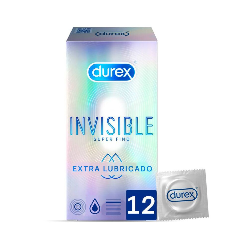 UNITÉS INVISIBLES EXTRA LUBRIFIÉES DUREX 12