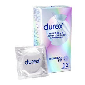 UNITÉS INVISIBLES EXTRA LUBRIFIÉES DUREX 12