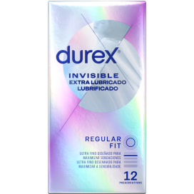 UNITÉS INVISIBLES EXTRA LUBRIFIÉES DUREX 12