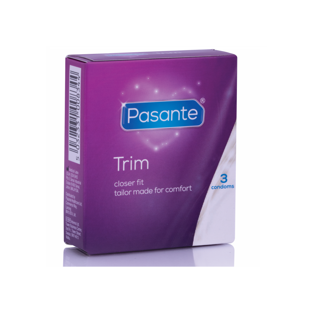 PASANTE PRESERVATIVOS TRIM MÁS DELGADO  3 UNIDADES