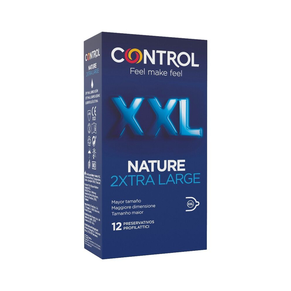 CONTROL NATURE CONDOM 2XTRA LARGE XXL - 12 UNITÉS