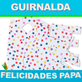 GUIRLANDE FÉLICITATIONS PAPA (Carton 220gr)