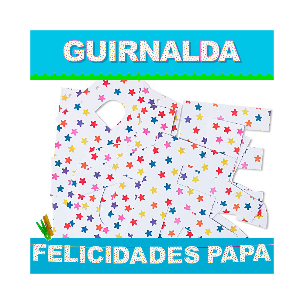 GUIRLANDE FÉLICITATIONS PAPA (Carton 220gr)