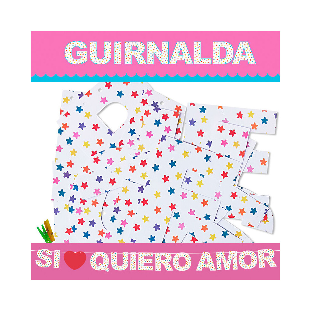 GUIRLANDE SI JE VEUX L'AMOUR (CARTON 220gr)