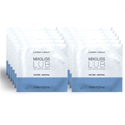 MIXGLISS LUBRIFIANT À BASE D'EAU NATURELLE 12 DOSE UNIQUE 4ML