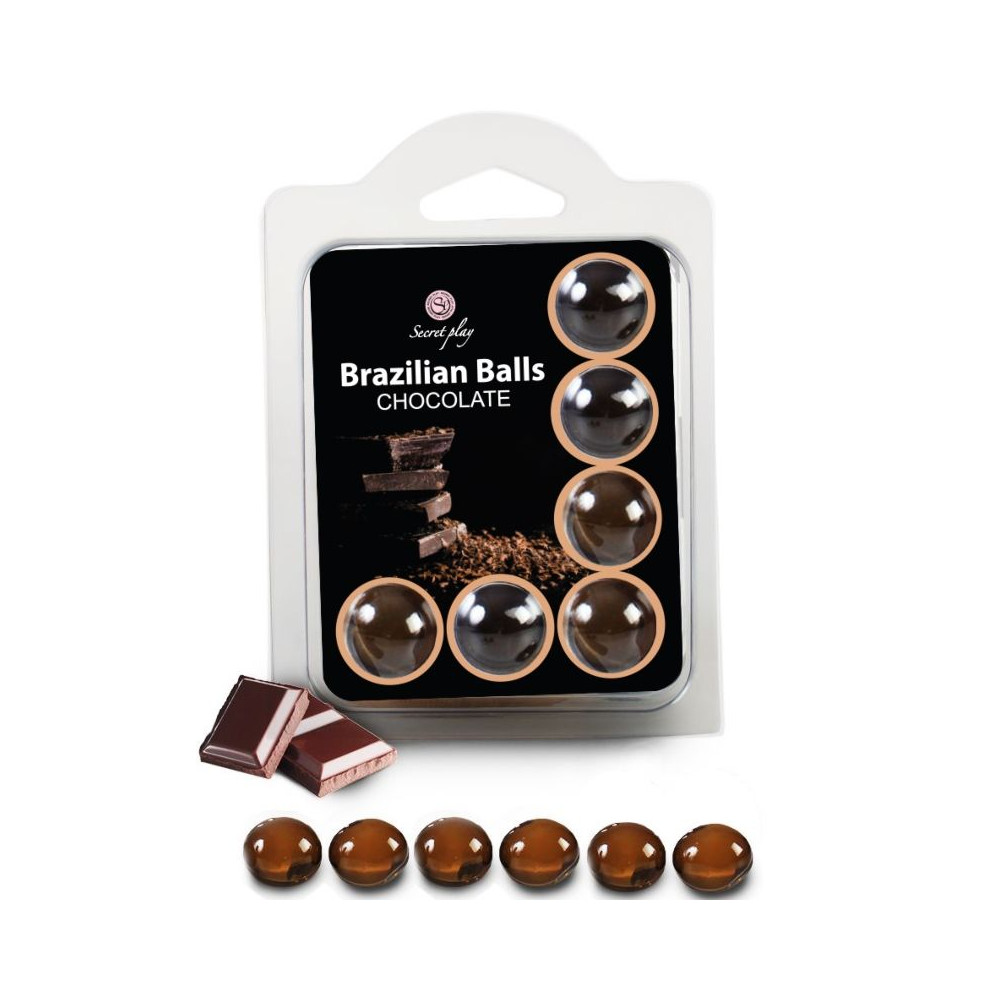 SECRETPLAY SET 6 BALLES BRÉSILIENS CHOCOLAT