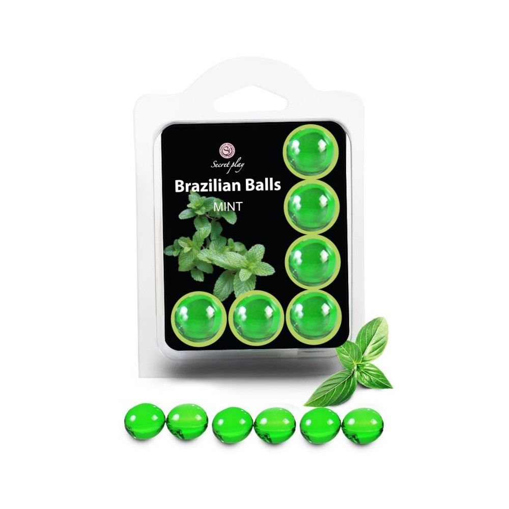 SECRETPLAY SET 6 BALLES BRÉSILIENNES MENTHE