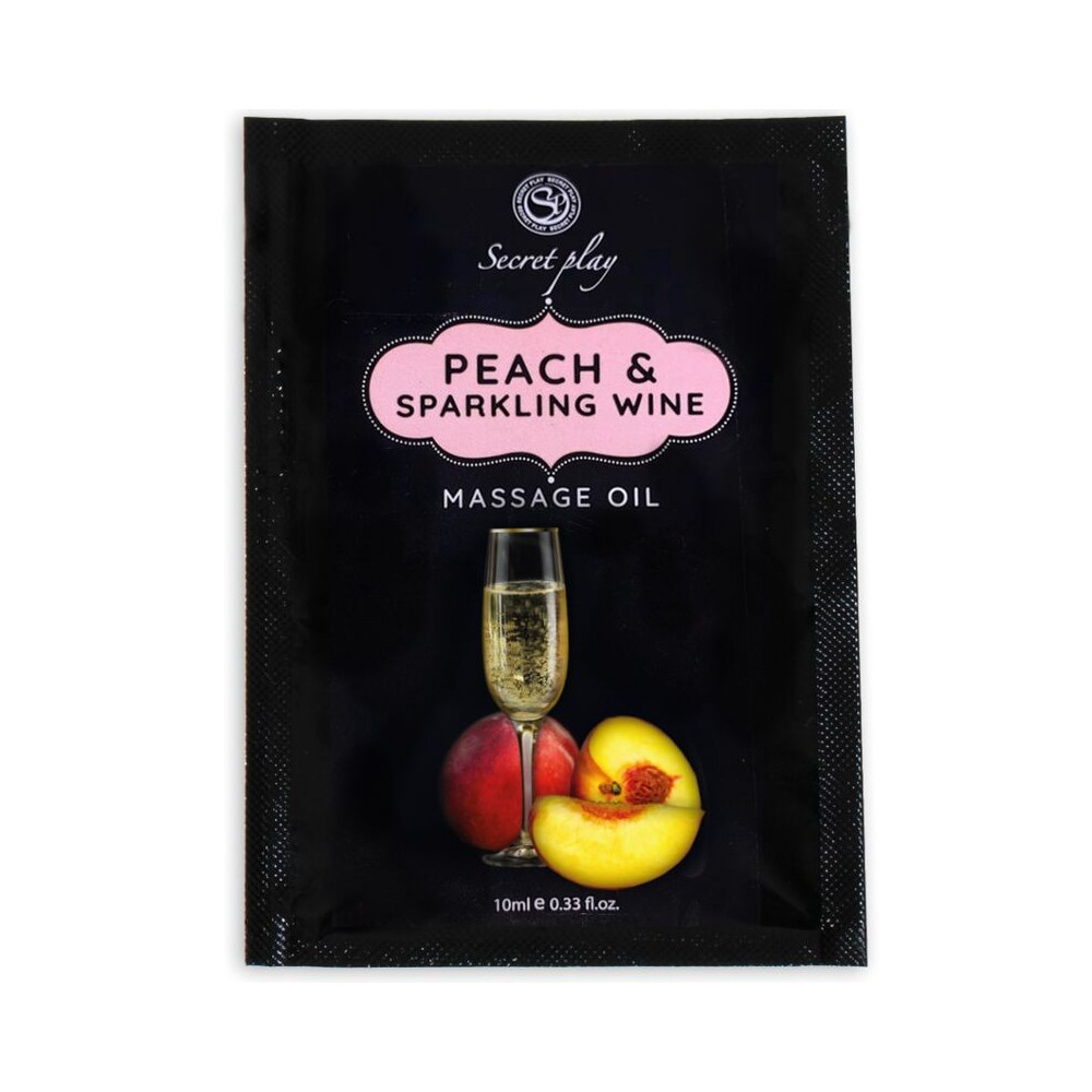 HUILE DE MASSAGE UNIQUE DOSE SECRETPLAY MELOCOT NY CAVA 10 ML