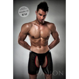 BOXER ROUGE NOIR PASSION AVEC String INCLUS S / M