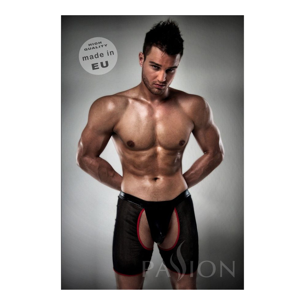 BOXER ROUGE NOIR PASSION AVEC String INCLUS S / M