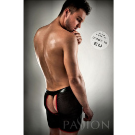 BOXER ROUGE NOIR PASSION AVEC String INCLUS S / M