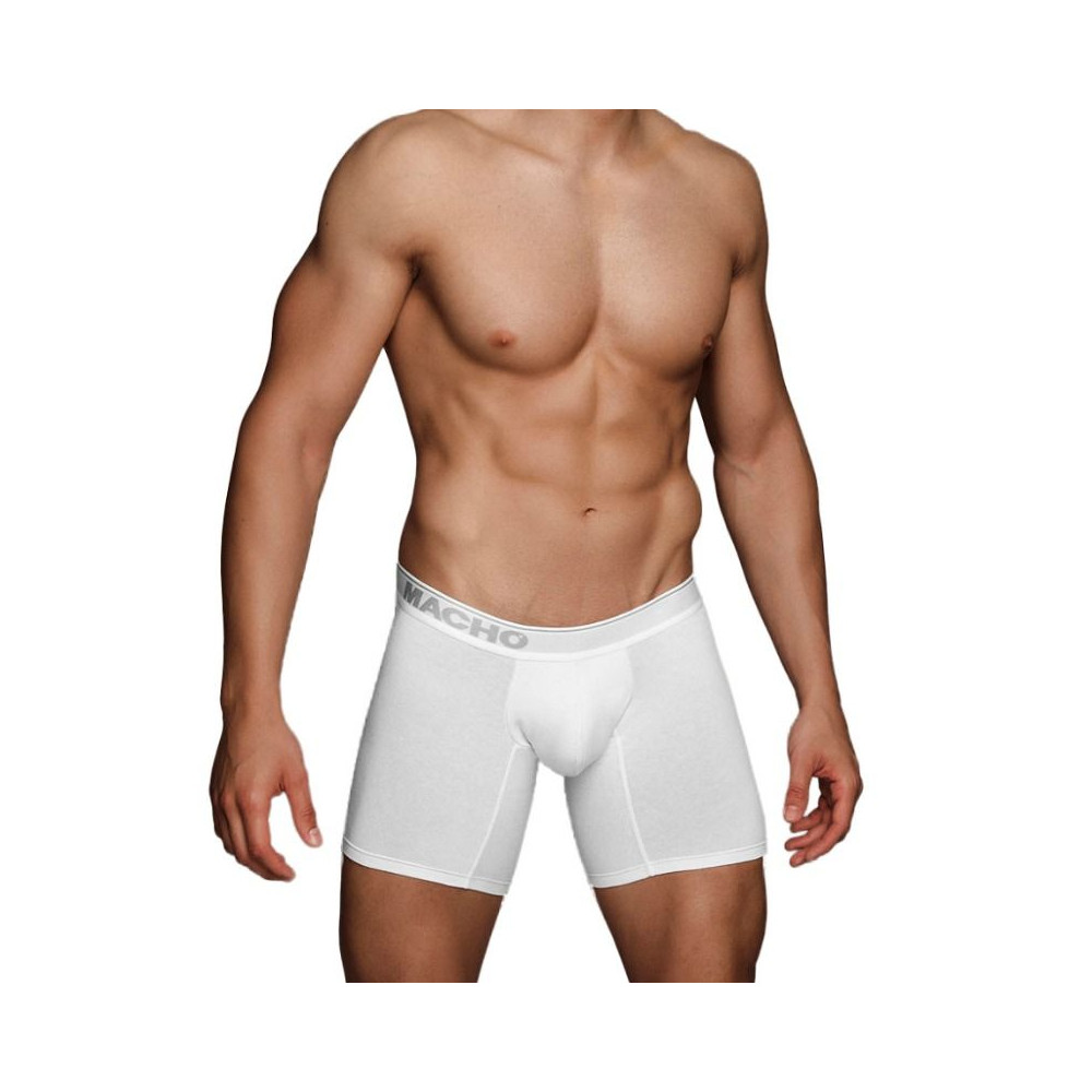 MALE - MC087 BOXER LONG BLANC TAILLE L