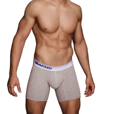 MALE - MC087 GRIS BOXER LONG TAILLE S