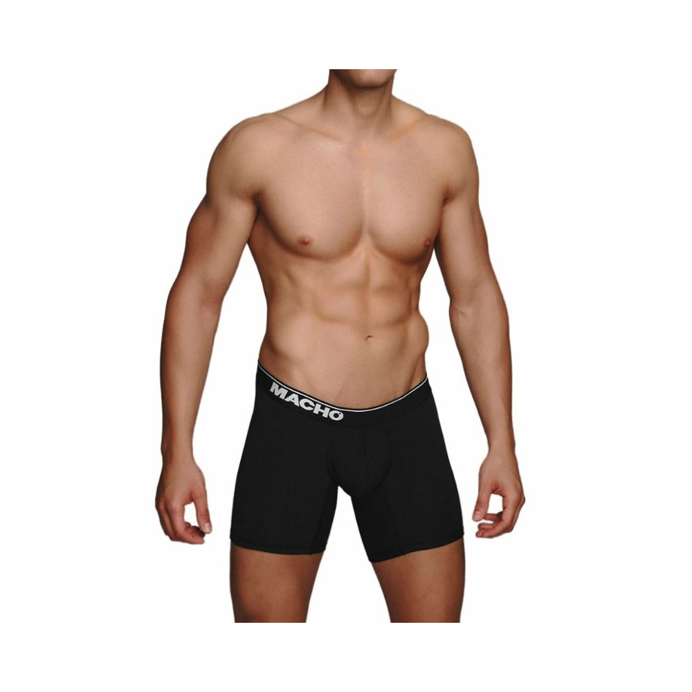 MALE - MC087 BOXER LONG NOIR TAILLE S