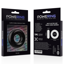 POWERING SUPER FLEXIBLE RESISTANT RING 4.5CM BLACK