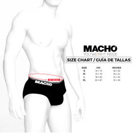 SLIP MACHO MS24A ROUGE FONCÉ XL