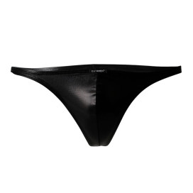 CUT4MEN - CULOTTE BRÉSILIENNE CUIRETTE NOIR S