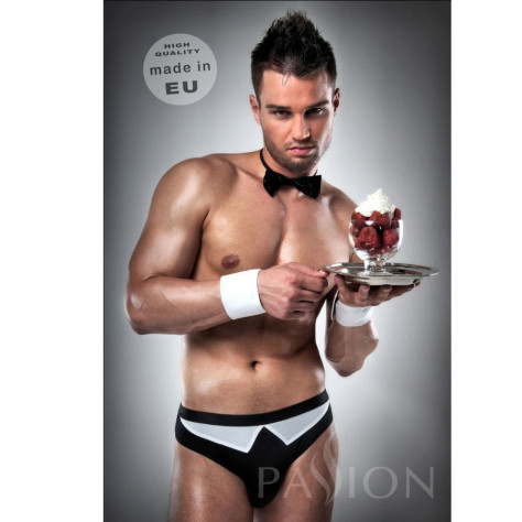 WAITER OUTFIT S NOIR / BLANC PAR PASSION MEN LINGERIE S / M