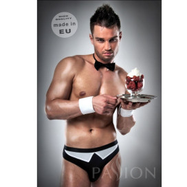 WAITER OUTFIT S NOIR / BLANC PAR PASSION MEN LINGERIE L / XL