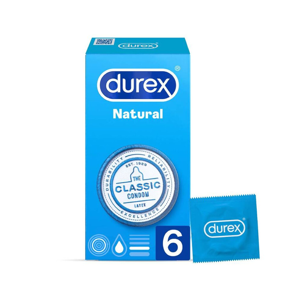 DUREX NATURAL CLASSIC 6 UNITÉS