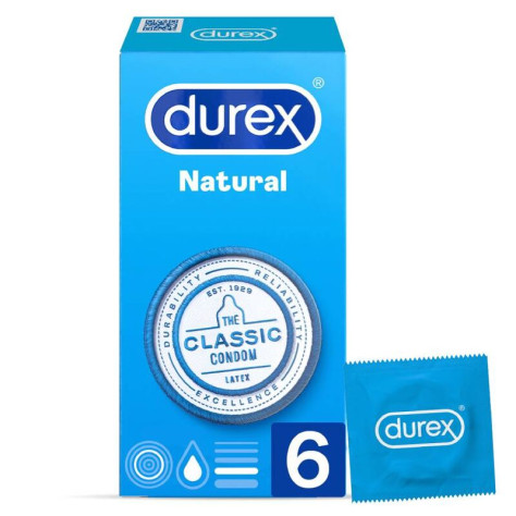 DUREX NATURAL CLASSIC 6 UNITÉS