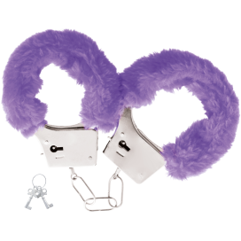 DARKNESS  PLEASURE FURRY HANDCUFFS PURPLE