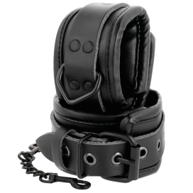 DARKNESS LEATHER WRIST RESTRAINTS BLACK