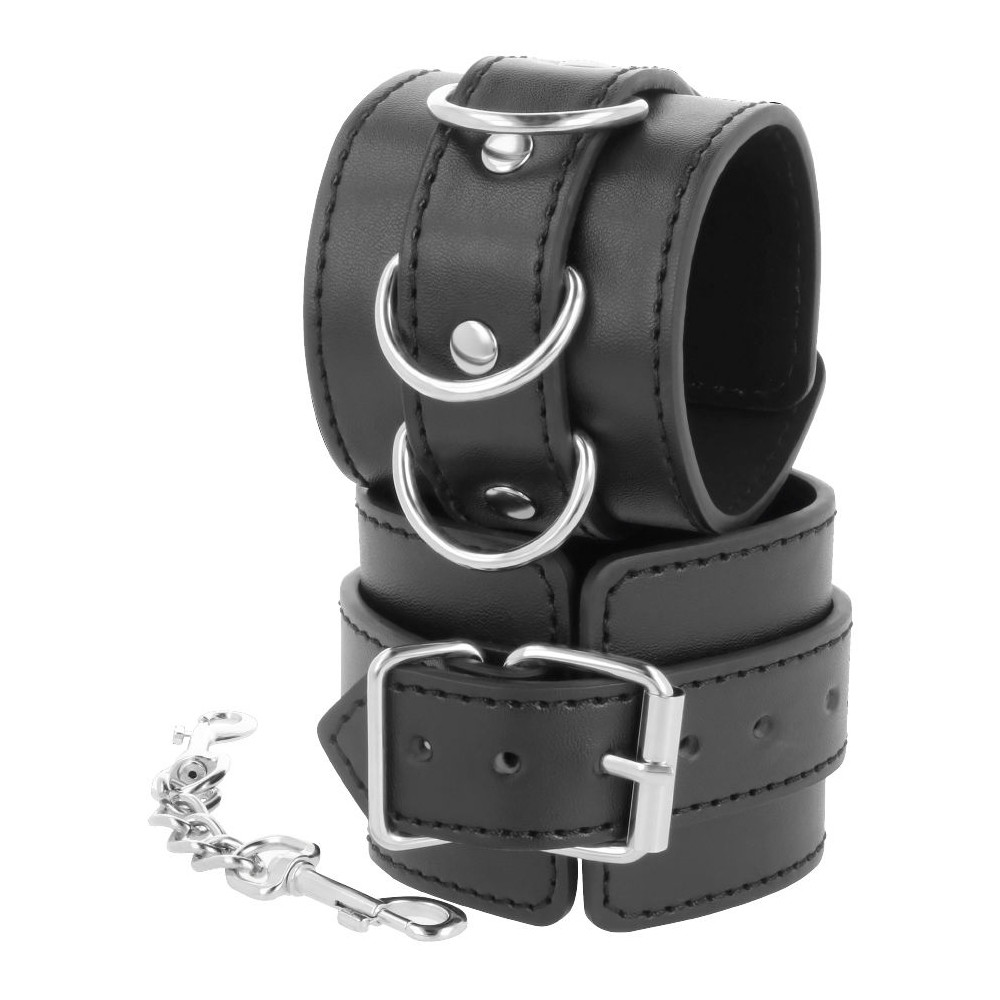 DARKNESS  WRIST RESTRAINTS BLACK