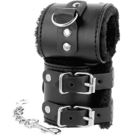 DARKNESS  RESTRAINTES DE WRIST AVEC FUR