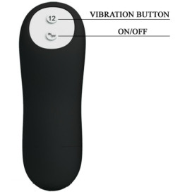 PRETTY LOVE BOTTOM SILICONE ANAL PLUG PENIS DESIGN 12 MODES DE VIBRATION