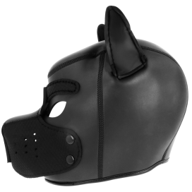 DARKNESS NEOPRENE DOG HOOD WITH REMOVABLE MUZZLE L