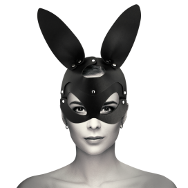 MASQUE EN CUIR VEGAN COQUETTE CHIC DESIRE AVEC OREILLES DE LAPIN