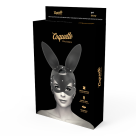 MASQUE EN CUIR VEGAN COQUETTE CHIC DESIRE AVEC OREILLES DE LAPIN