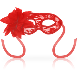 OHMAMA MASKS DENTELLE ET FLEUR - ROUGE