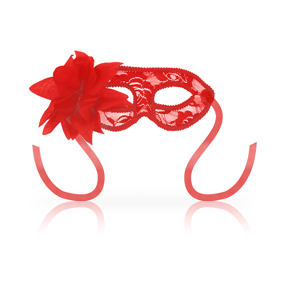 OHMAMA MASKS DENTELLE ET FLEUR - ROUGE