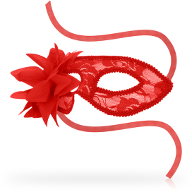 OHMAMA MASKS DENTELLE ET FLEUR - ROUGE